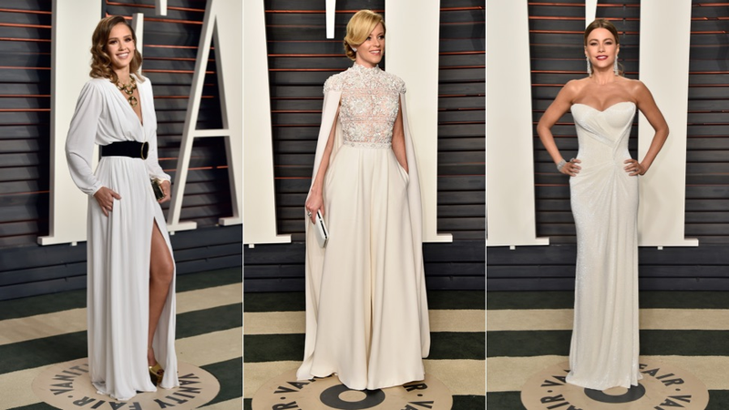 Illustration for article titled Metallic Gowns, Tons of Black and Icy Stares at Vanity Fair's Annual Oscars Afterparty